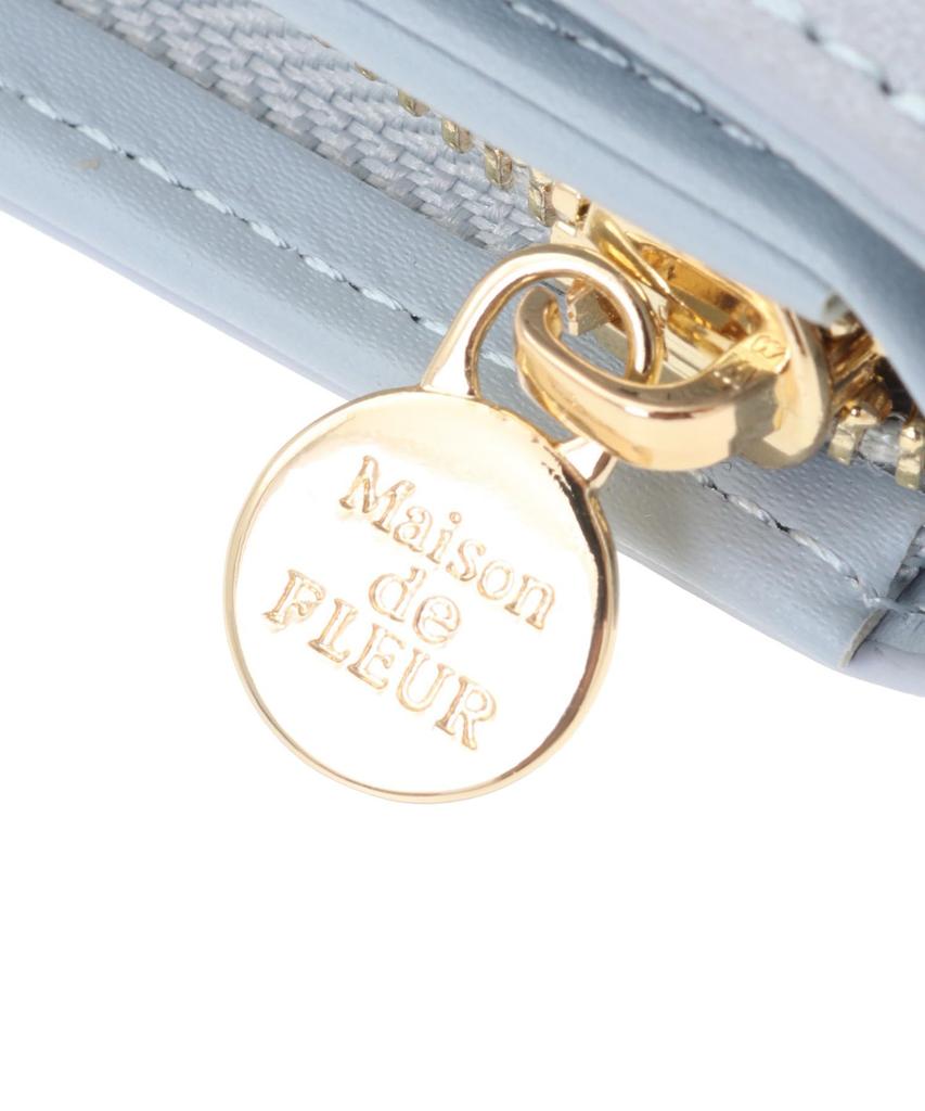 De Apparel Crocodile Embossed Wallet for Light Beige [Maison Fleur] Women,