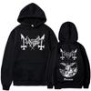 Legend Black Metal Rock Band Mayhem Daemon Sudaderas Gótico Muerte Oscuro Estilo Sudaderas Hombres Mujeres Ropa Manga Larga Sudaderas
