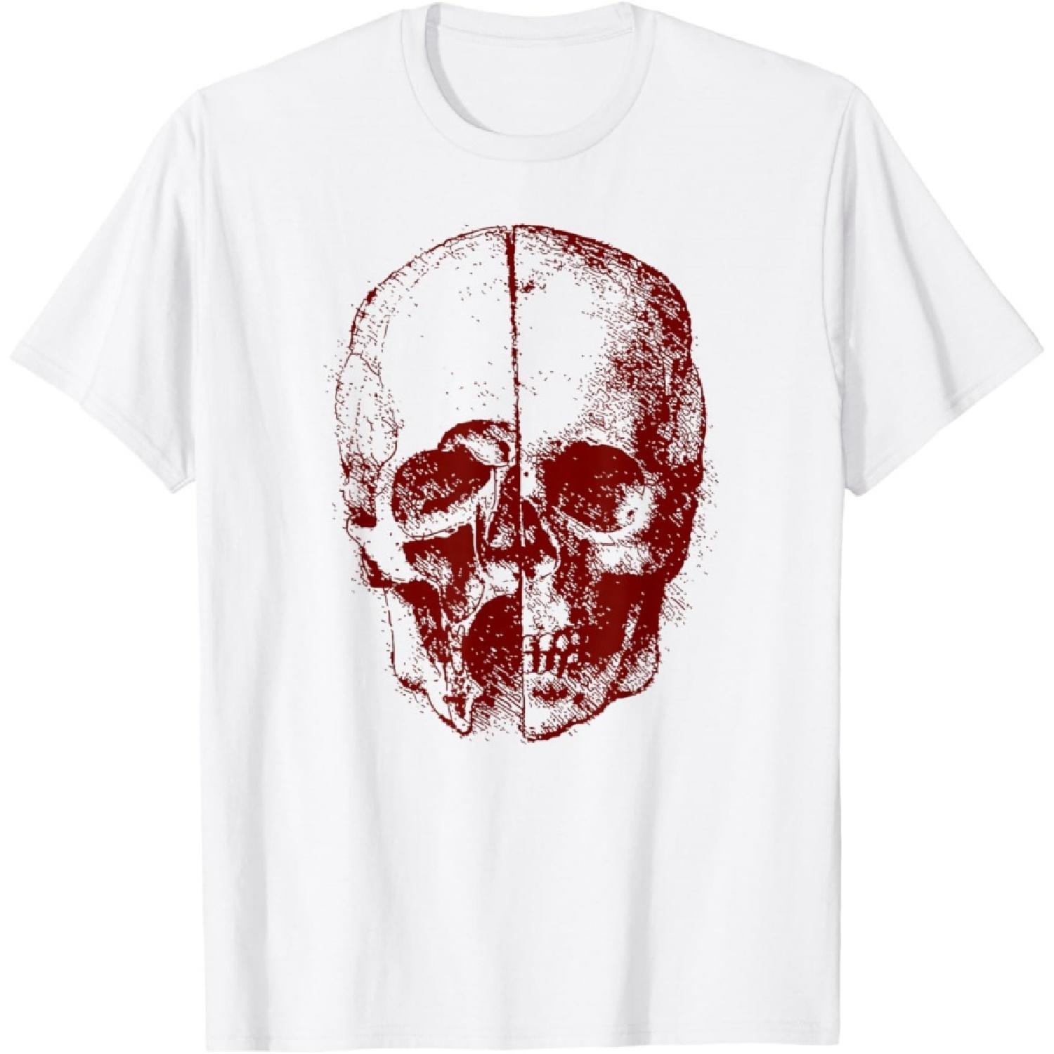 

Leonardo da Vinci Human Skull Anatomy t-shirt XXXXXL білий