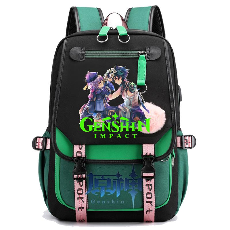 3-teiliges Schulrucksack-Set für Schüler Große Kapazität Oxford-Stoff Schultasche mit Schultergurt und Federmäppchen