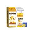 Bienenwachsspray für Holz, Bienenwachs Möbelpolitur und Reiniger mit Schwammtuch, Natürlicher Bienenwachsreiniger für Möbelböden Schränke, Holzpflege für