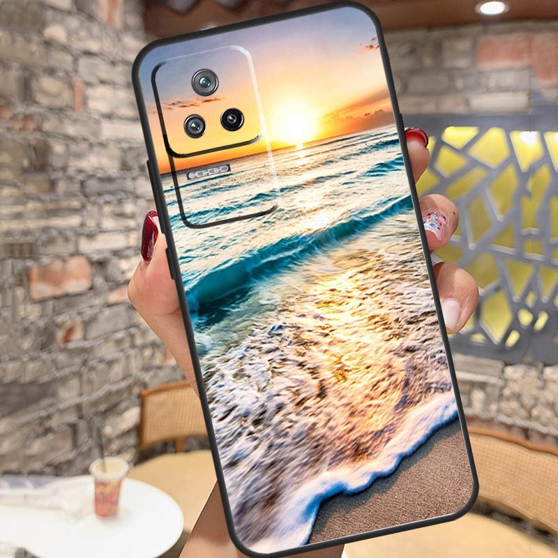 Summer Beach Sunset On Sea Case For Xiaomi 14T Pro 13T 11T 12T 13 14 15 Ultra POCO X6 X7 Pro X3 X5 M6 F5 F6 Pro Cover