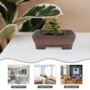 Large Rectangular Vintage Terracotta Succulent Bonsai Flowerpots Purple Sand Drainage Clay Planters For Office Desktop