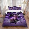 3pcs Demon Slayer Home Decor Bedding Set-Universal Three-Piece Suit for Bedroom, Guest Room, Living Room, Hotel, Festival Gift, Suitable for