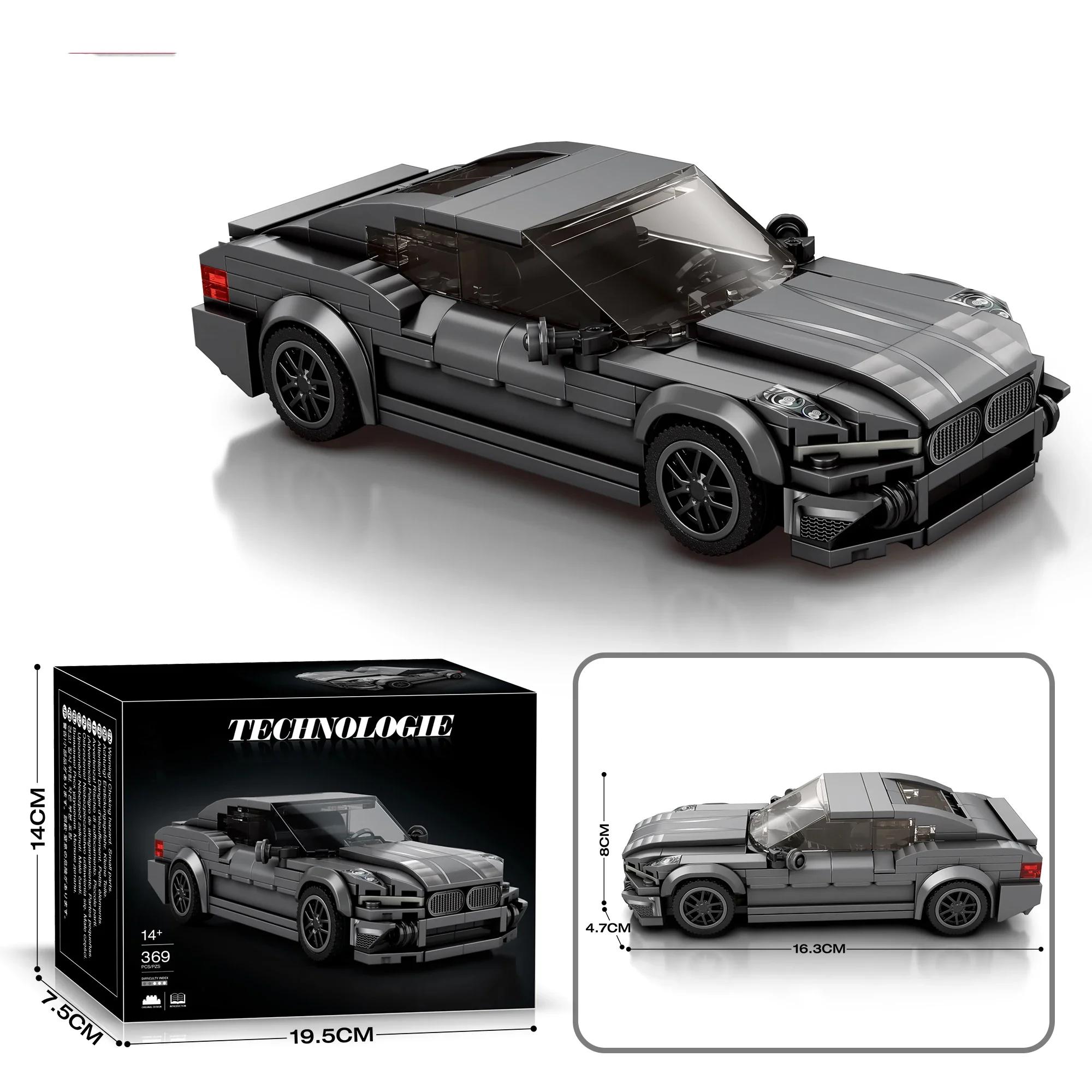 

369PCS Sports Car Building Blocks Champion Racing Vehicle Model Assembly Bricks Desktop Decoration DIY Toys Gifts For Kids With Box