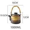 Japanese Retro Hand-painted Ceramic Teapot Home Hotel Restaurant Teapot Chinese Large Teapot Handle Pot