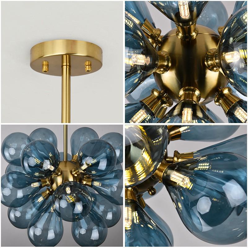 Nordic Bubble Glass Chandelier for Bedroom, Dining, and Living Room