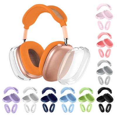 Earphone Cover for AirPods Max Full Protective Case Soft Silicone Cover Anti-Scratch & Sweat Proof Precise Cutouts Ear Pad Headband Protector
