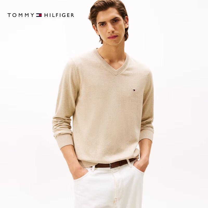 Tommy Hilfiger Men's V-Neck Cotton Pullover Sweater