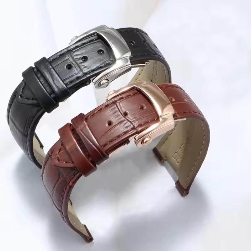 Patek Philippe Nautilus Serisi İçin Gerçek Dana Derisi Saat Kayışı 25mm Dana Derisi 5711 5712G Erkek Premium Saat Kayışları