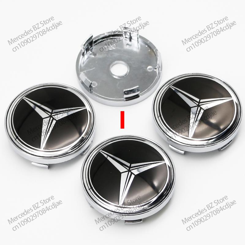 56mm 60mm 65mm 75mm Car Wheel Center Hub Cap Emblem Sticker For Mercedes Benz Mercedes Benz AMG Class W206 W205 W203 GLC CK1