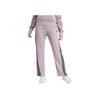 Adidas Casual Slim Fit Three Stripe Side Open Vintage Sports Button Knit Pants Women Pants Light-Purple IS0869