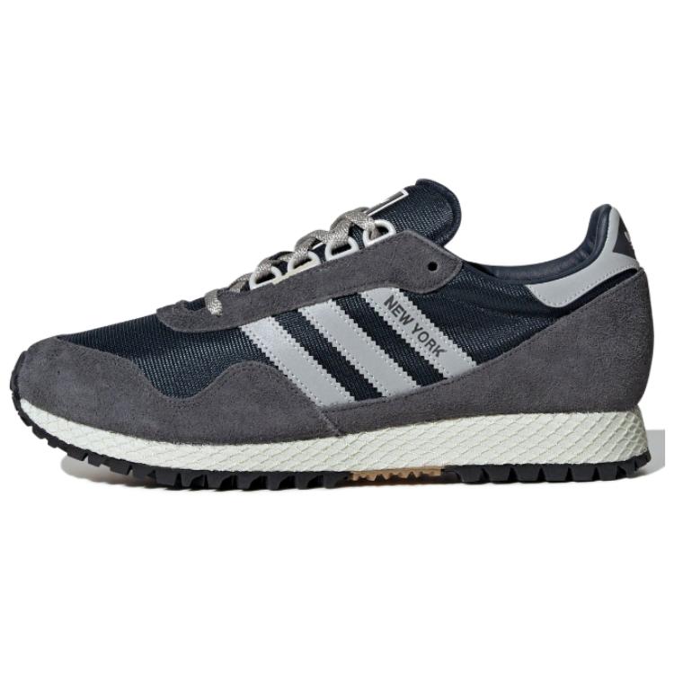 Adidas Originals New York Semišové Pohodlné Všestranné Protiskluzové Odolné proti opotřebení Prodyšné Nízké kecky Unisex Ležérní boty Šedé IG4552