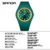 Sanda Unisex Korean Style Waterproof Quartz Watch - Simple Fresh Silicone Student Wristwatch