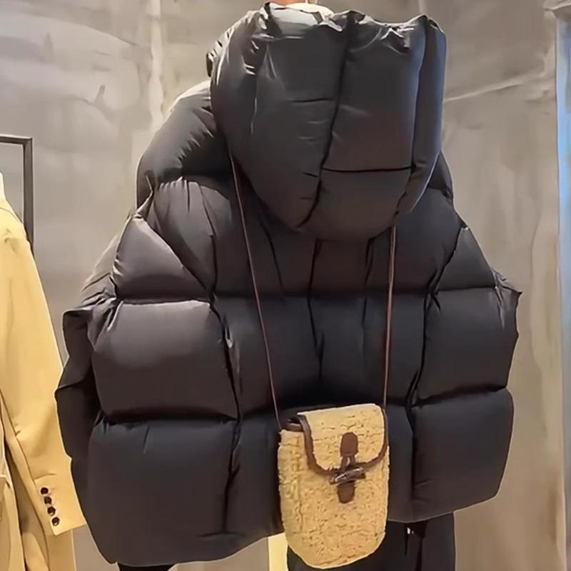 High-quality Down Cotton Clothes, Super Thick and Loose, Small Hooded Bread Clothes, Short Cloud Puff Cotton-padded Clothes for Women