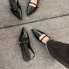 Flat Bottom Versatile Not Tired Foot Bag Head Sandals Fairy Shoes 2025 New Spring and Summer Pointed Temperament Niche Single Shoes