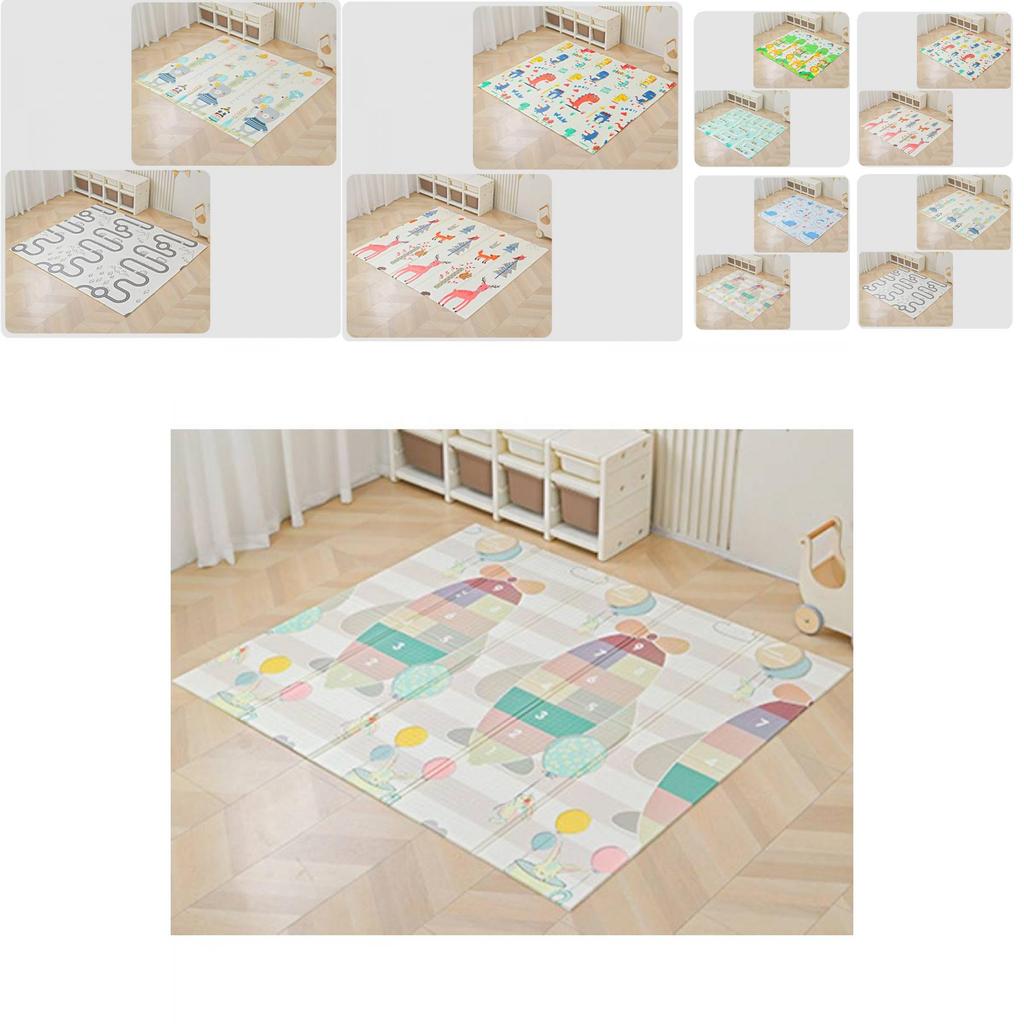 Extra Thick Baby Crawling Mat Xpe Foldable Foam Carpet With Cartoon Patterns