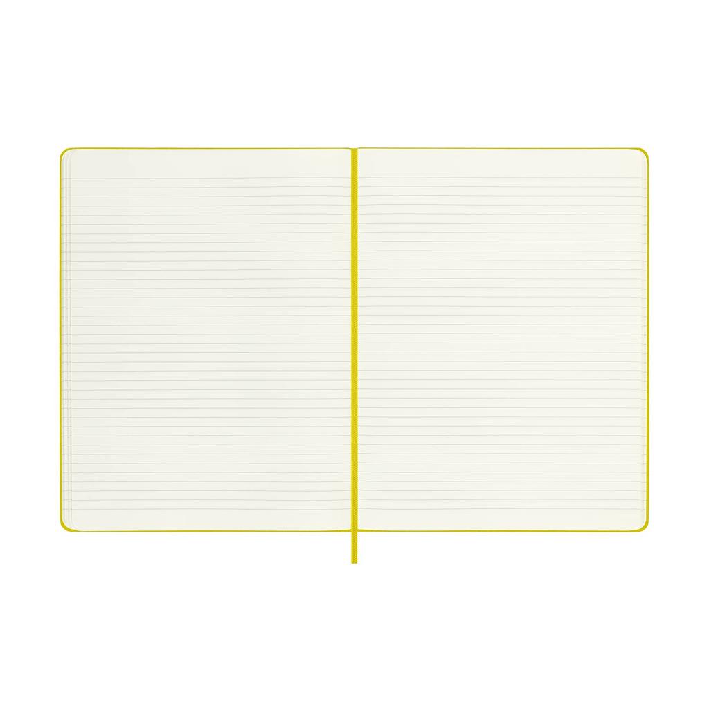 Moleskine Classic Fabric Collection Notebook, Hardcover, Horizontally Ruled, XL Size, Hay Yellow, QP090M6SILK