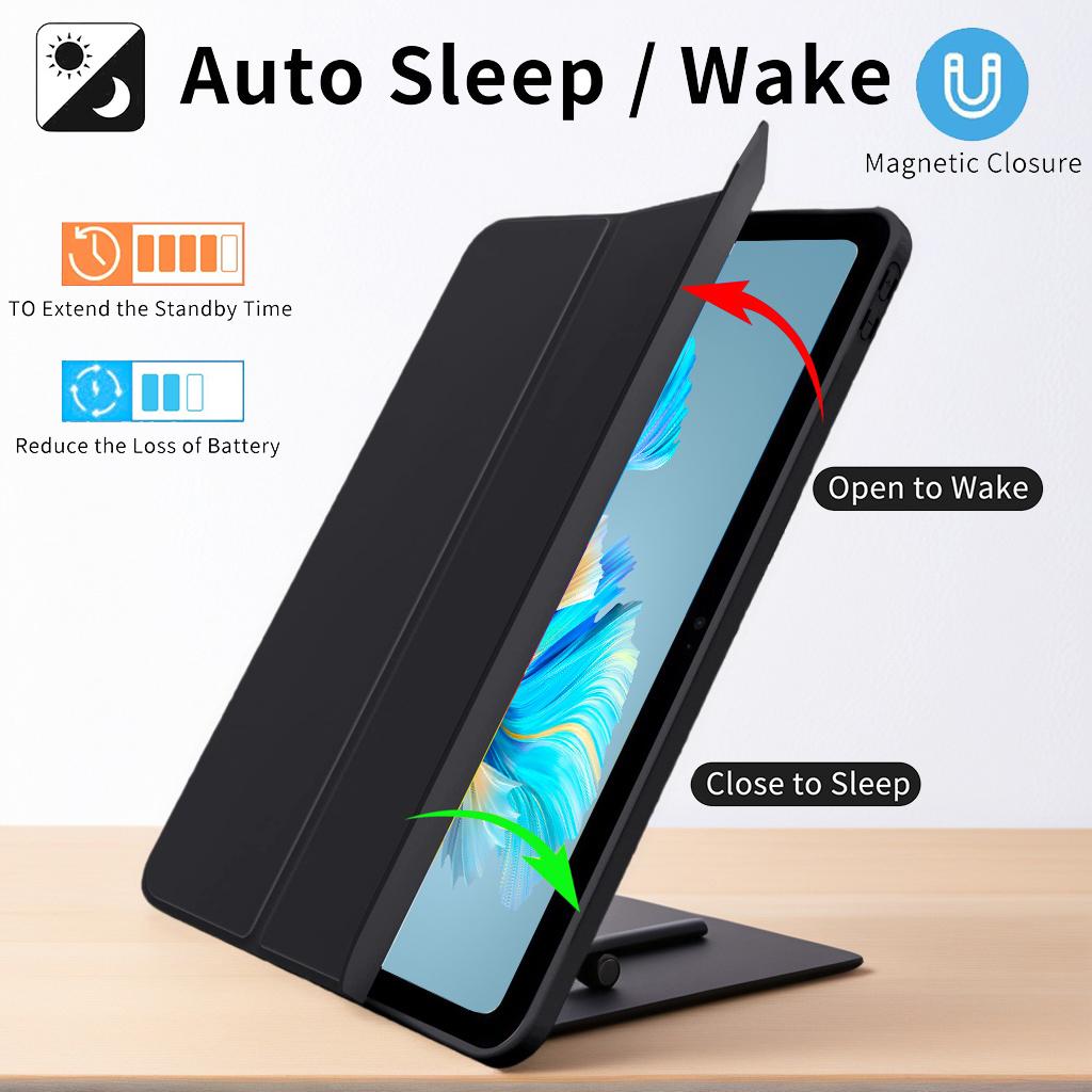Case for IPad (A16) 11 2025 11th Generation /10th Generation 10.9 2022 Tri-fold Stand Flip Cover with Soft TPU Back Shell