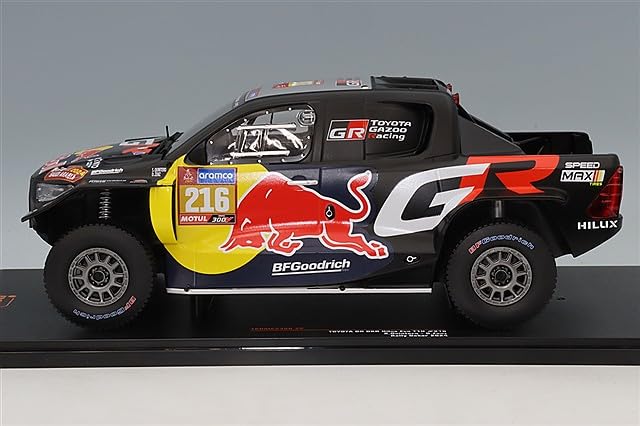 Kokusai Boeki ixo Scale Toyota GR DKR Hilux Evo T1U Rally Dakar 2024 Finished Model 18RMC238B (Kokusai Boeki) 1/18 24#216