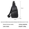 Men's Cowhide Leather Crossbody Chest Bag, Trendy Shoulder Messenger Bag, Compact Backpack with Premium Leather for Urban Style