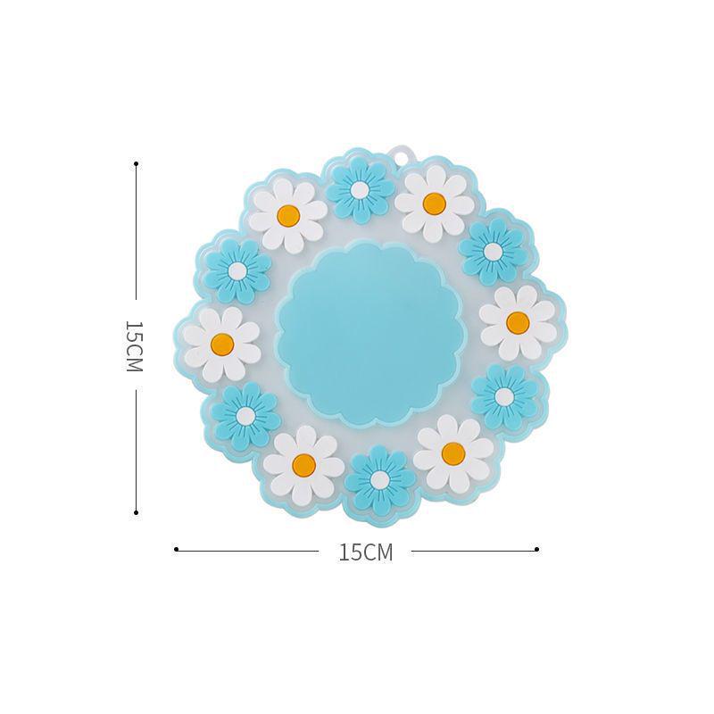 Gänseblümchen Floral Silikon Hitzebeständige Matte - Esstischunterlage, Verbrühschutz Topfuntersetzer, Schüsseluntersetzer, Untersetzer