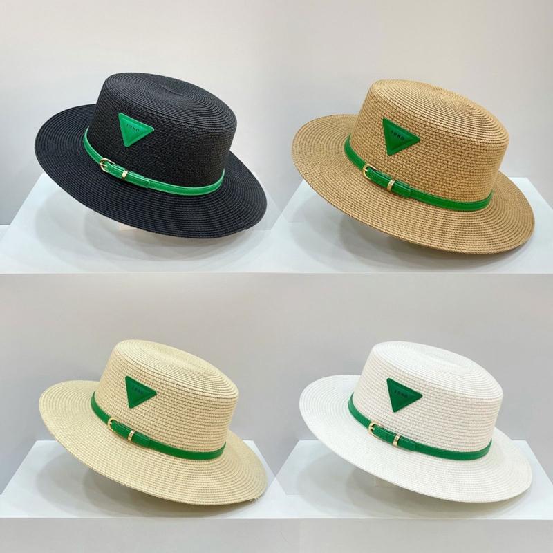 Summer Beach Straw Hats Women Foldable Big Wide Side Casual Female Hat Sunshade Flat-topped Top Cap Travel for Sun Cap