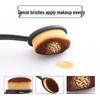 Multifunctional Portable Makeup Brush for Wet & Dry Foundation - Beginner Friendly, Quick Application