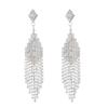 Personalized Jewelry Tassel Shiny Colorful Earrings Women's Long Slimming Drop Earrings