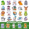 50 New Small Animals Collection Cartoon Graffiti Stickers Cute Suitcase Car Animal Mix and Match Stickers