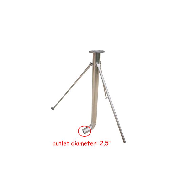 

Металлическая подставка для системы орошения 2 Большая стойка для дождевального пистолета Подключить дождеватель металлический штатив