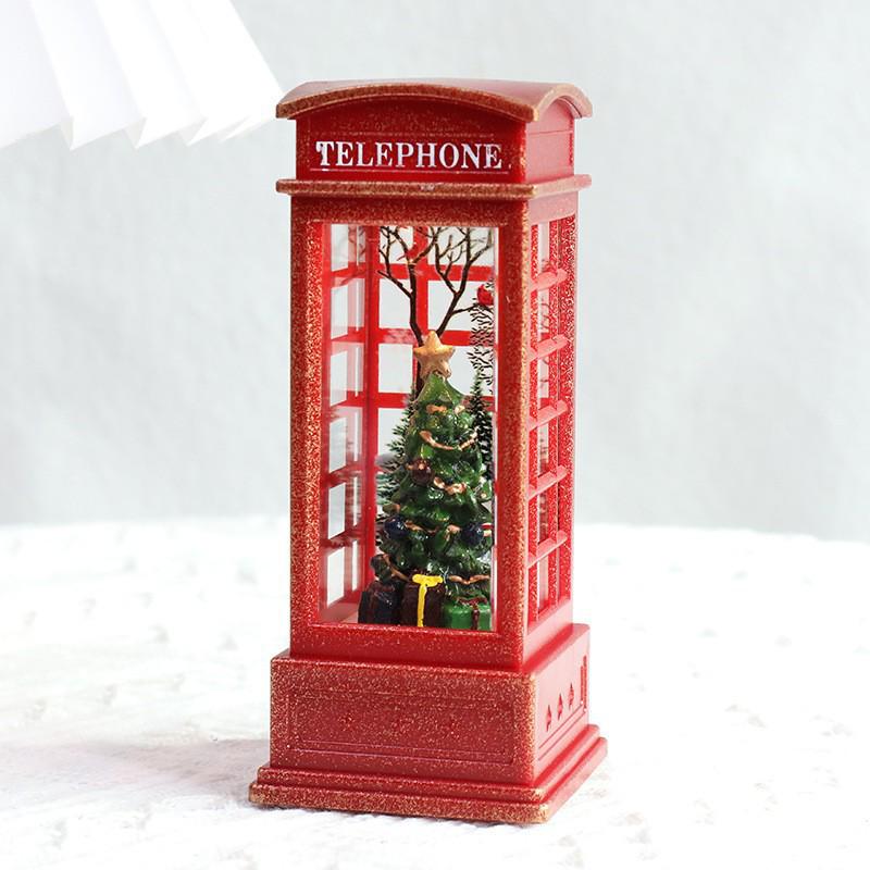 Christmas Santa Claus Crystal Lantern & Ornament