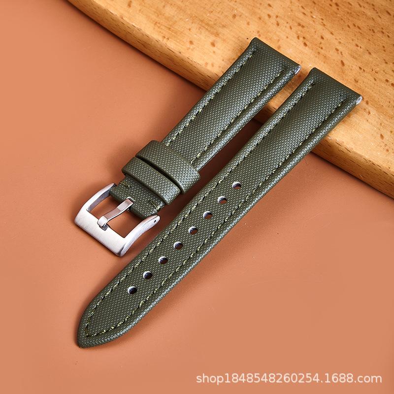 Nylon Sticker Leather Strap Suitable 19/21/23 Mm Smart Strap Bracelet Soft Strap