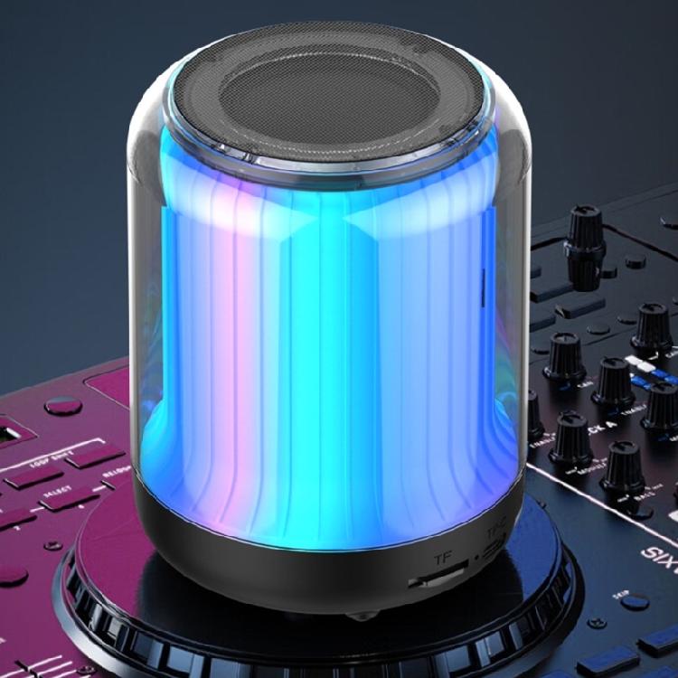 Portable Wireless Bluetooth-compatible Speaker Mini Player Colorful LED Light