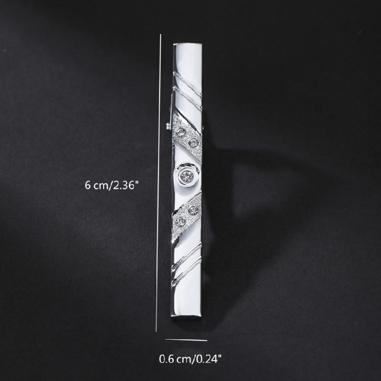 Gentlemen Tie Clip Wedding Party Blouses Jewelry Diamond Crystal Tie Bar Clip