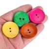 150Pcs Sewing Button Wooden Bowl Shape 2 Holes Multicolor DIY Clothing Crafts Supplies 30mm Dia