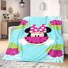 Mickey Home Decor Cartoon Flannel Blanket Print for Travel Picnics Bedrooms Sofas Beds Chairs Various Sizes Available