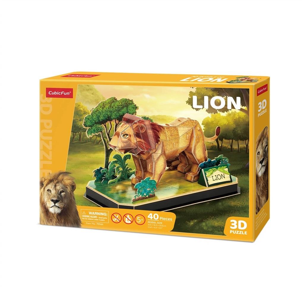 PUZZLE 3D ZWIERZĘTA LEW 8561