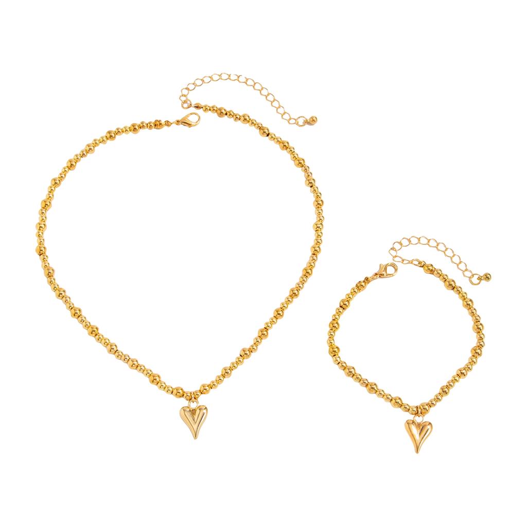 Accessories Beaded Handmade Bead Necklace For Women, Versatile Collarbone Love Necklace