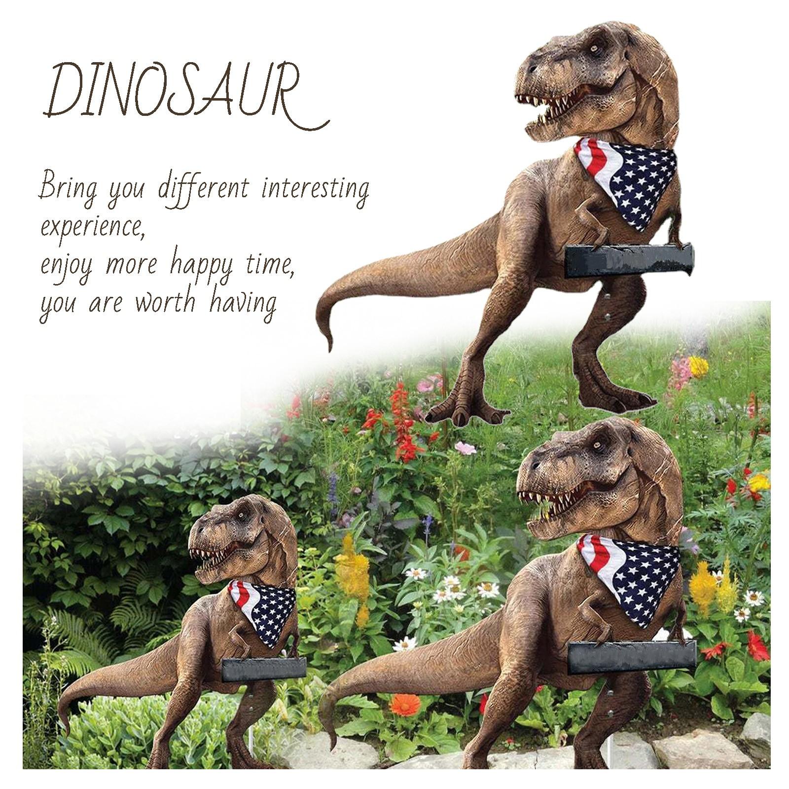 

Садовая металлическая плоская статуя динозавра, украшение, металлическое садовое искусство