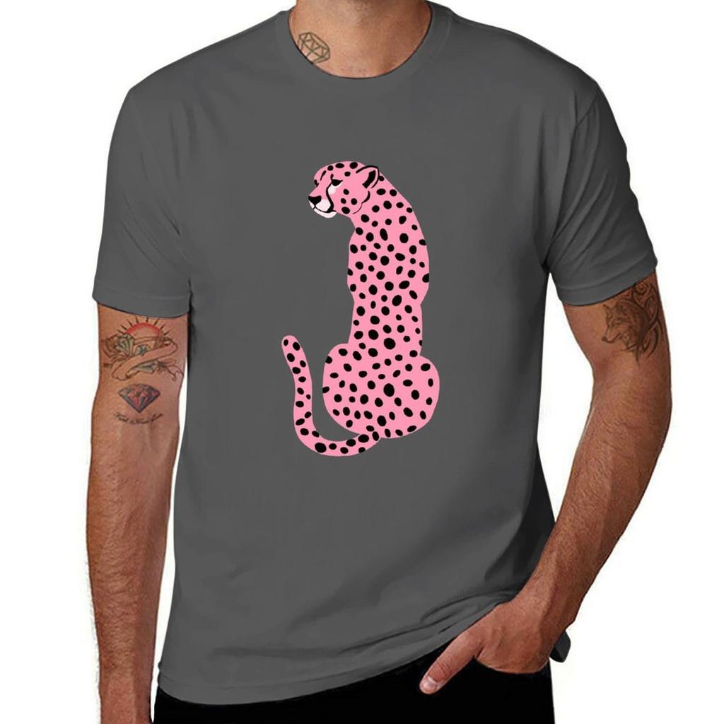 Pink Cheetahleopard Tshirt Work Style Casual Tshirt