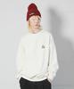Deumakeu V-Neck Back Graffiti Sweatshirt Ivory