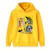 Kids Unisex Boys Girls Pullover Hoodie, Cute Little Jungle Friends Giraffe Zebra Hippo Toucan Graphic Casual Warm Hooded Sweatshirt for Daily Wear