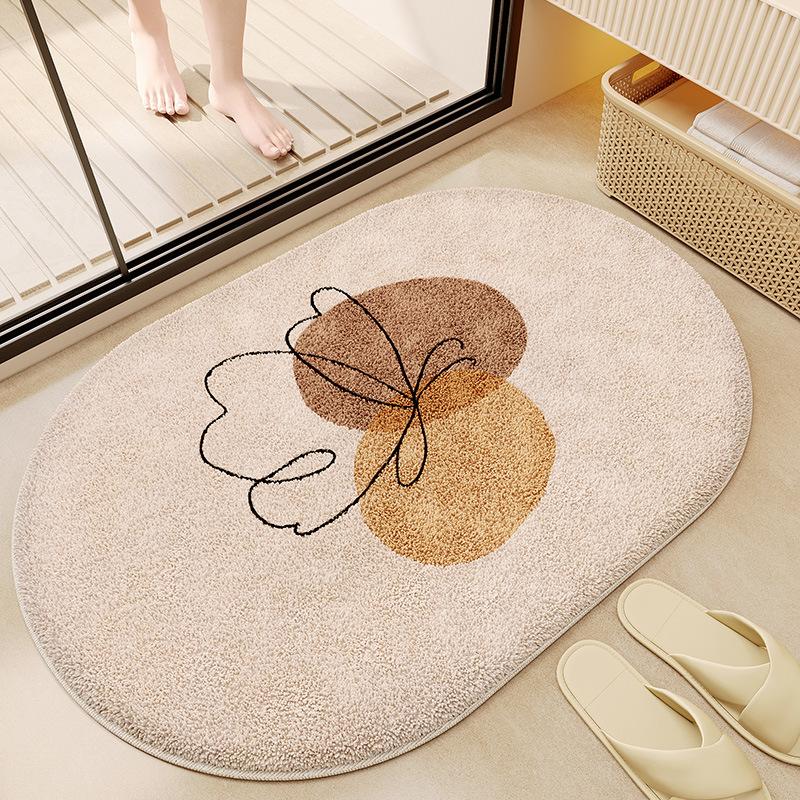 Bathroom Floor Mat Bathroom Foot Mat Absorbent Mat Bathroom Door Non Slip Carpet