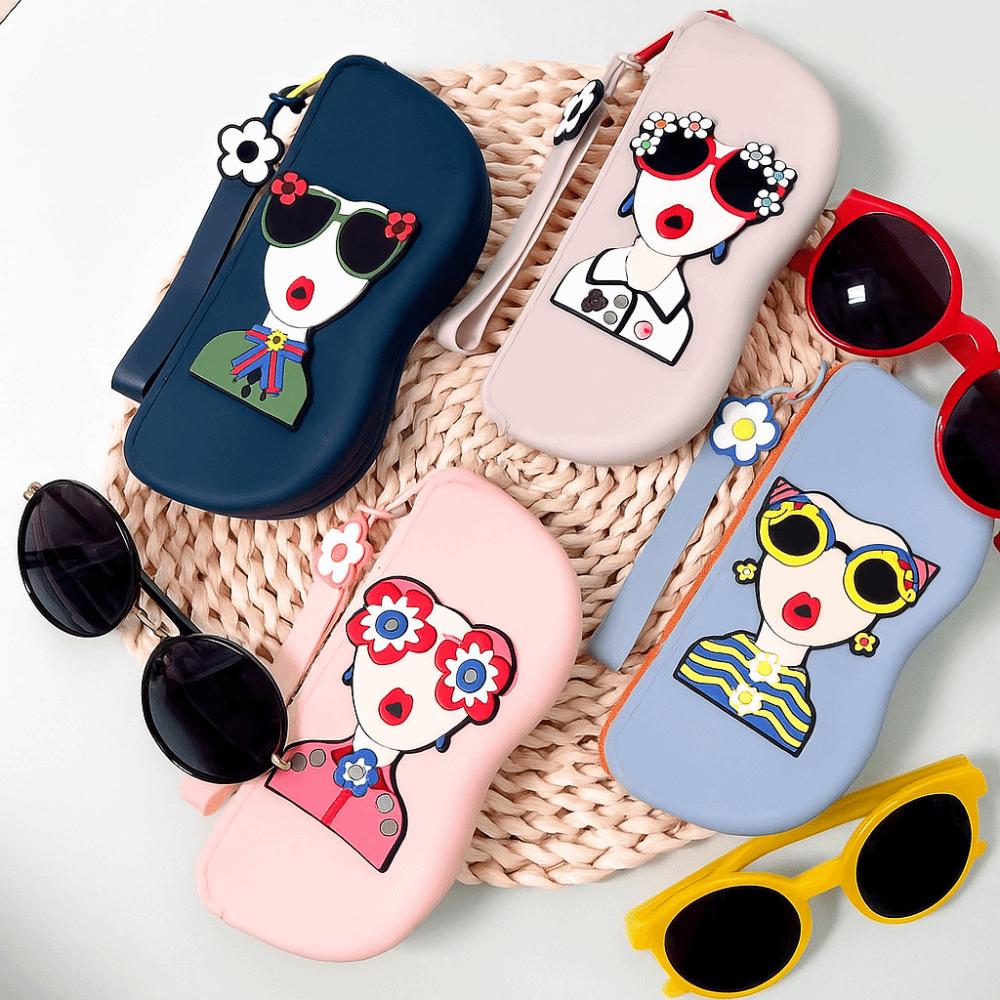 Waterproof Small Items Bag Dustproof Sunglasses Pouch Simple Silicone Eyeglasses Case  Travel