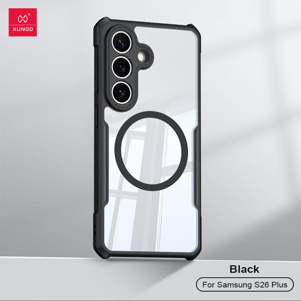 XUNDD Pro Samsung Galaxy S26 Ultra S26 Plus S26+ Pouzdro Nárazuvzdorné Ochranné Pouzdro Luxusní Zadní Kryt S Magnetickým Kroužkem
