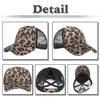 Netz Leo Leopardenmuster CA642 [Weißer Zahn] Kappe, Druck, Hut, Sport, Laufen, Outdoor, Damen (Leopard-Druck)