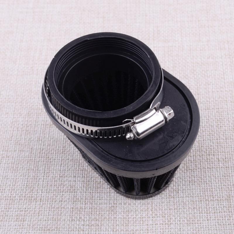 Universal 55mm Black High Performance Car Motorcycle Pod Air Intake Filter Inlet Cone Cleaner