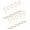 10pcs Table Number Holder Round Base Electroplating Process Elegant Cute Shape Home Ornaments for Weddings