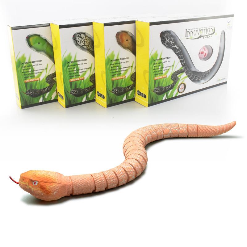 Realistic Remote Control Snake RC Animal Scary Toy Simulated Viper Trick Terrify Mischief Toys for Halloween Children Gift